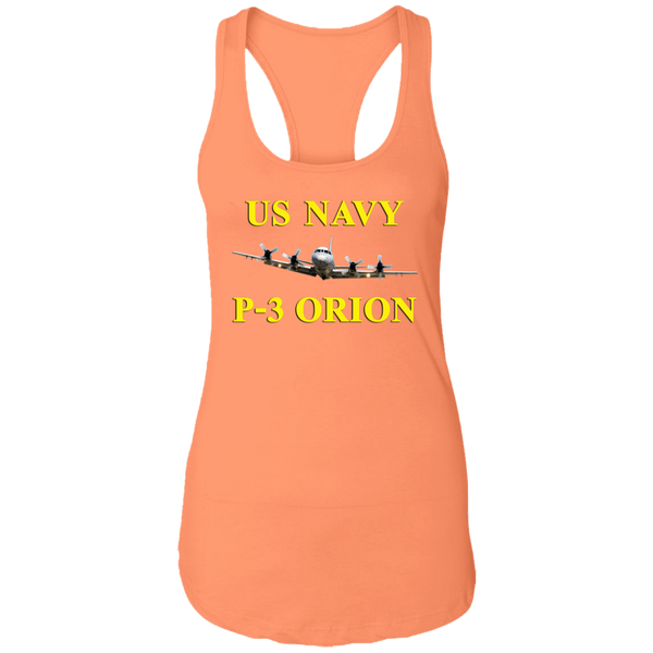 US Navy P-3 3 Ladies' Ideal Racerback Tank