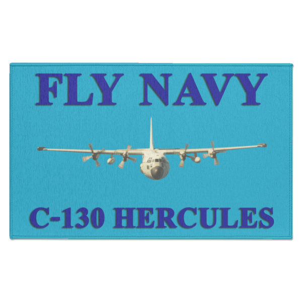 Fly Navy C-130 1 Indoor Doormat