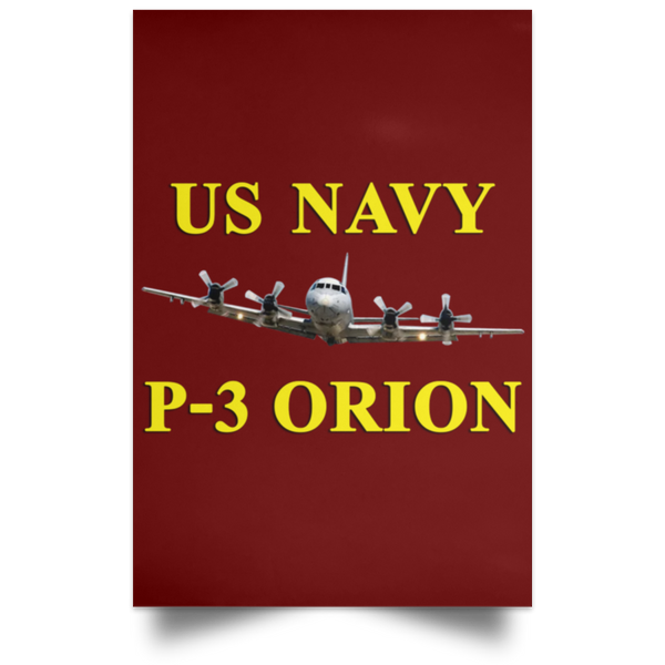 US Navy P-3 3 Poster - Portrait