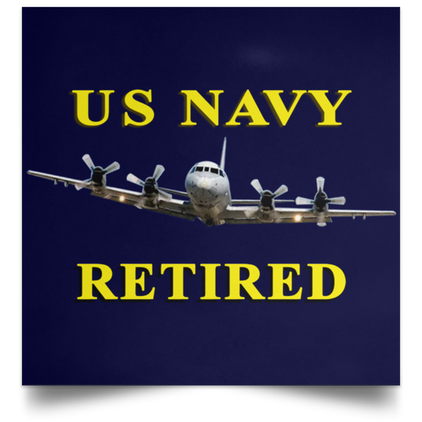 Navy Retired 1 Poster - Square