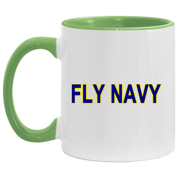 Fly Navy 2 Accent Mug - 11oz