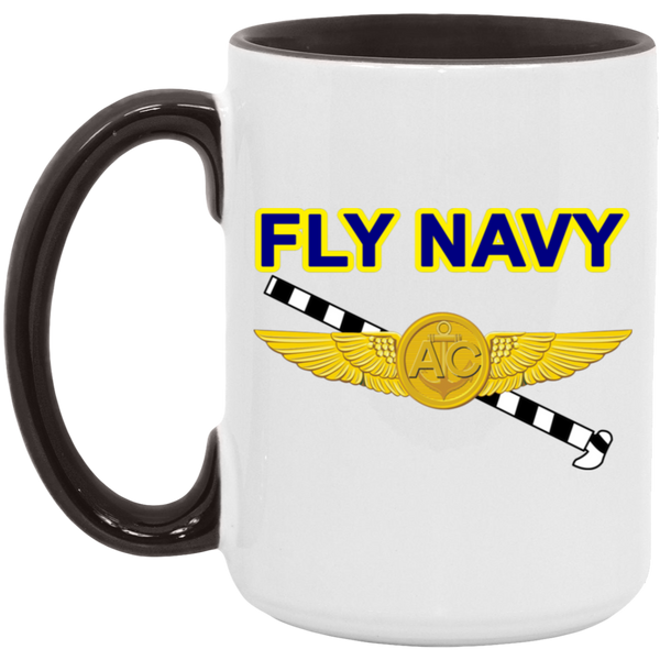 Fly Navy Tailhook 2 Accent Mug - 15oz