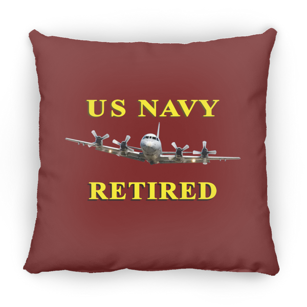 Navy Retired 1 Pillow - Small Square