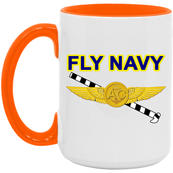 Fly Navy Tailhook 2 Accent Mug - 15oz