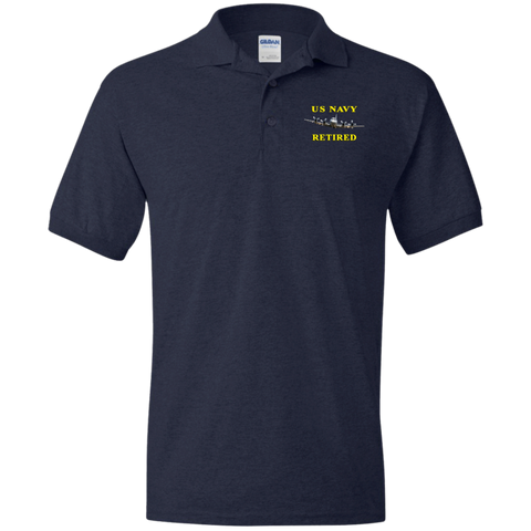 Navy Retired 1 Jersey Polo Shirt