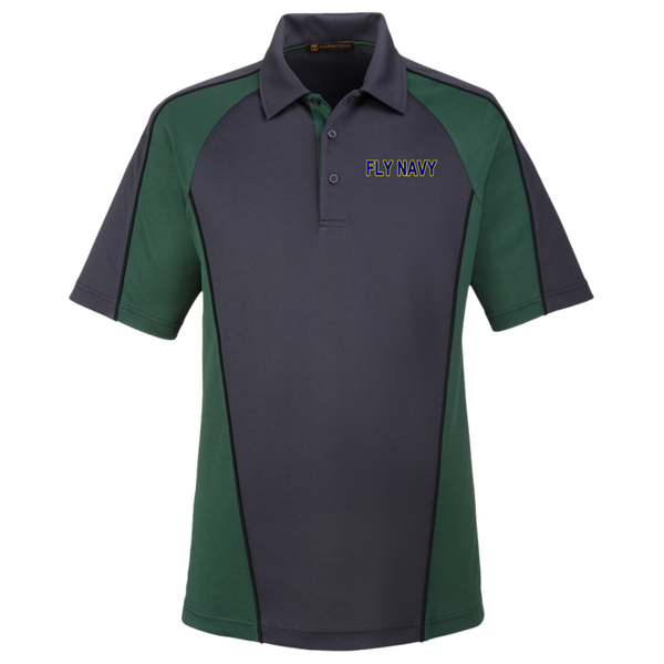 Fly Navy 2 Harriton Colorblock Polo