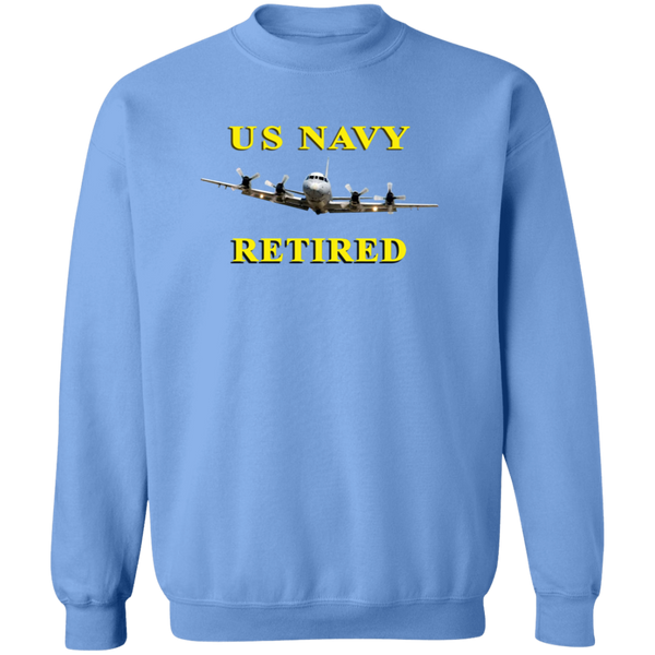 Navy Retired 1 Crewneck Pullover Sweatshirt