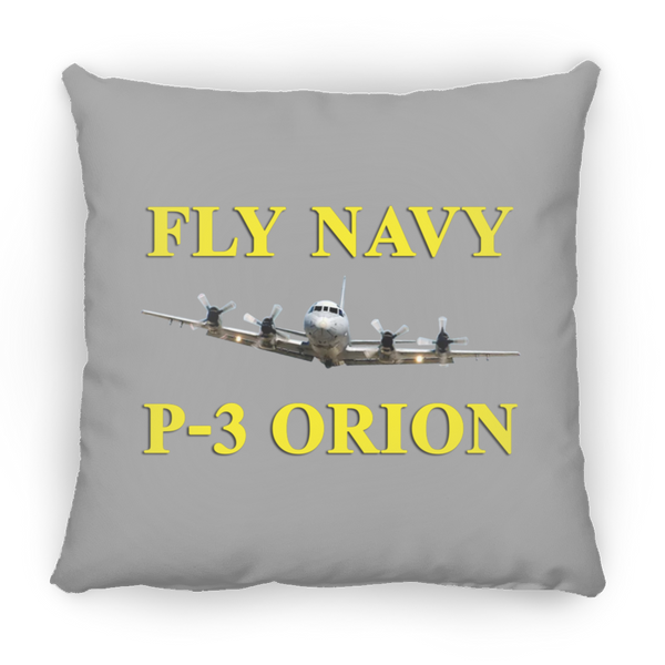 Fly Navy P-3 3 Pillow - Large Square