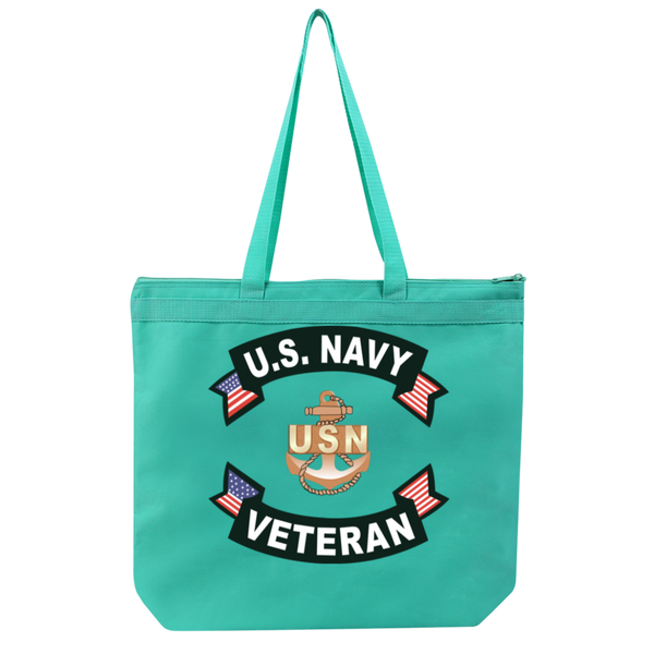 Navy Vet 1 Melody Large Tote