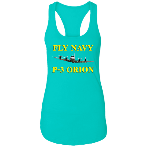 Fly Navy P-3 3 Ladies' Ideal Racerback Tank