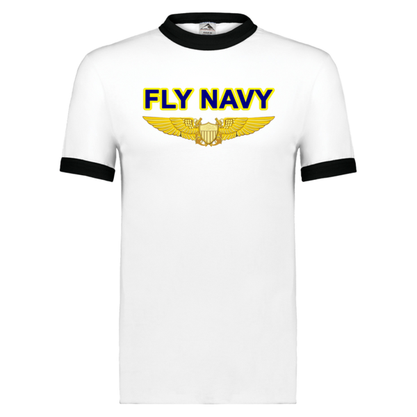 Fly Navy NFO Unisex Ringer Tee