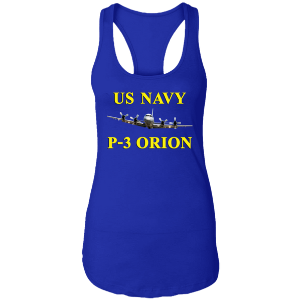 US Navy P-3 3 Ladies' Ideal Racerback Tank