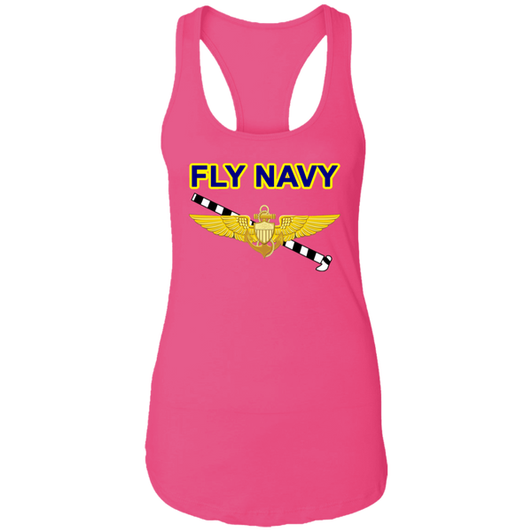 Fly Navy Tailhook 1 Ladies' Ideal Racerback Tank