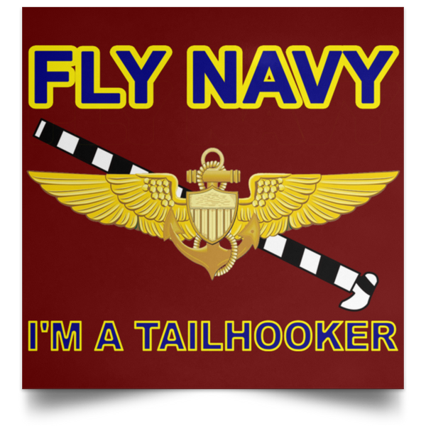 Fly Navy Tailhooker 1 Poster - Square