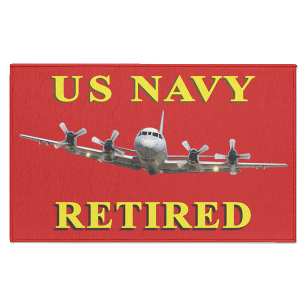 Navy Retired 1 Indoor Doormat