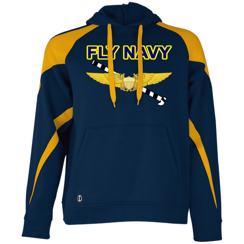 Fly Navy Tailhook 3 Athletic Colorblock Fleece Hoodie