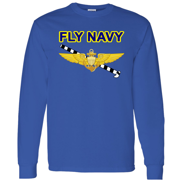 Fly Navy Tailhook 1 LS Cotton T-Shirt