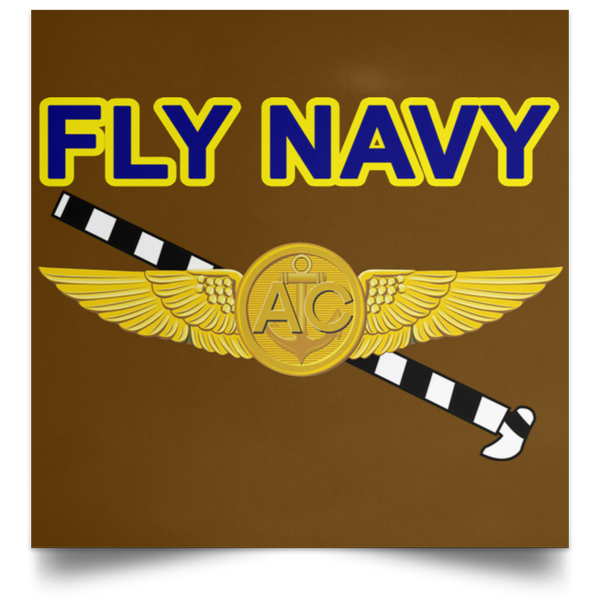 Fly Navy Tailhook 2 Poster - Square