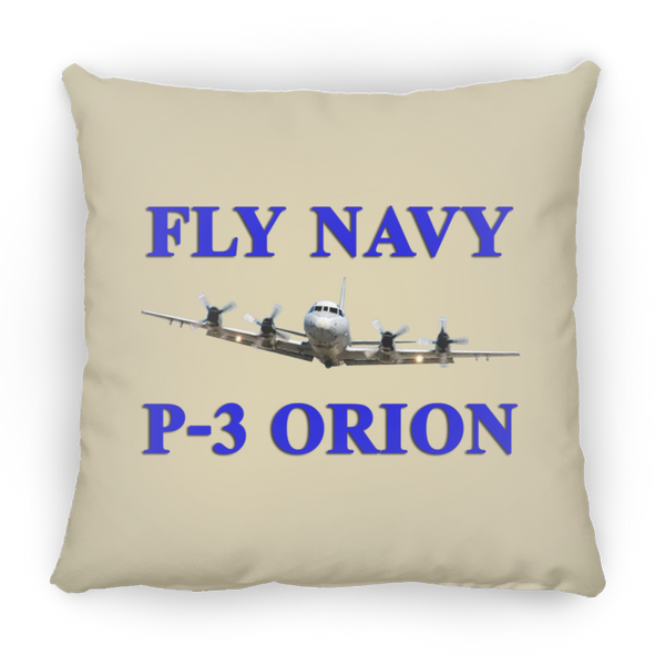 Fly Navy P-3 1 Pillow - Large Square