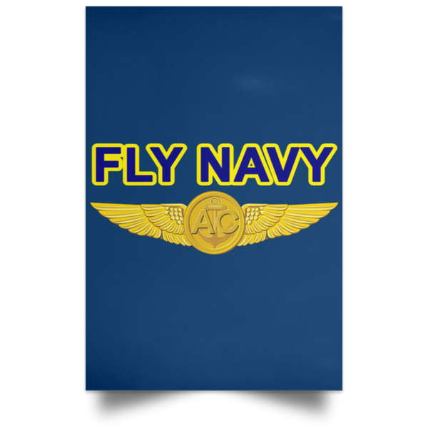 Fly Navy Aircrew Poster - Portrait