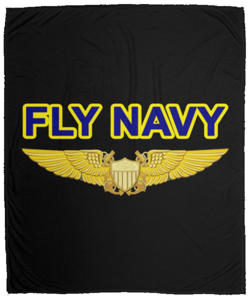 Fly Navy NFO Blanket - Cozy Plush Fleece 50x60