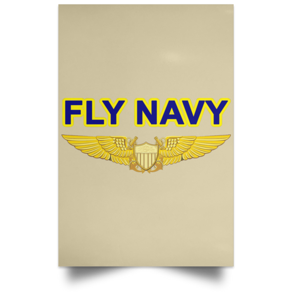 Fly Navy NFO Poster - Portrait