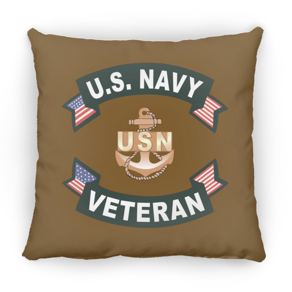 Navy Vet 1 Pillow - Large Square