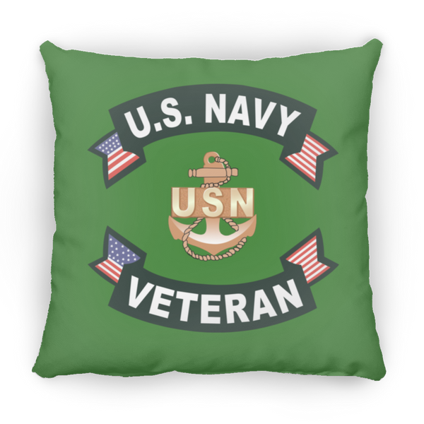 Navy Vet 1 Pillow - Medium Square