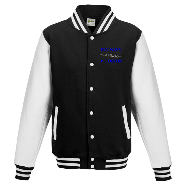 Fly Navy P-3 1 Letterman Jacket