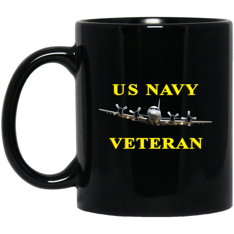 Navy Vet 2 Black Mug - 11oz