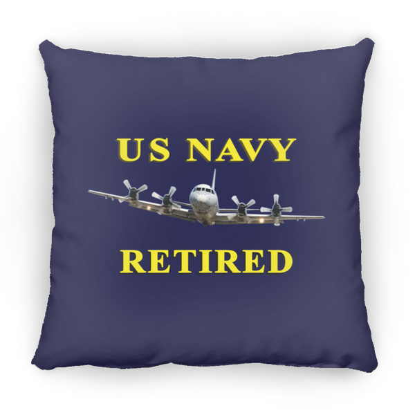 Navy Retired 1 Pillow - Large Square