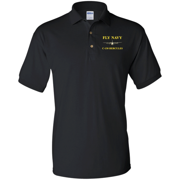 Fly Navy C-130 3 Jersey Polo Shirt