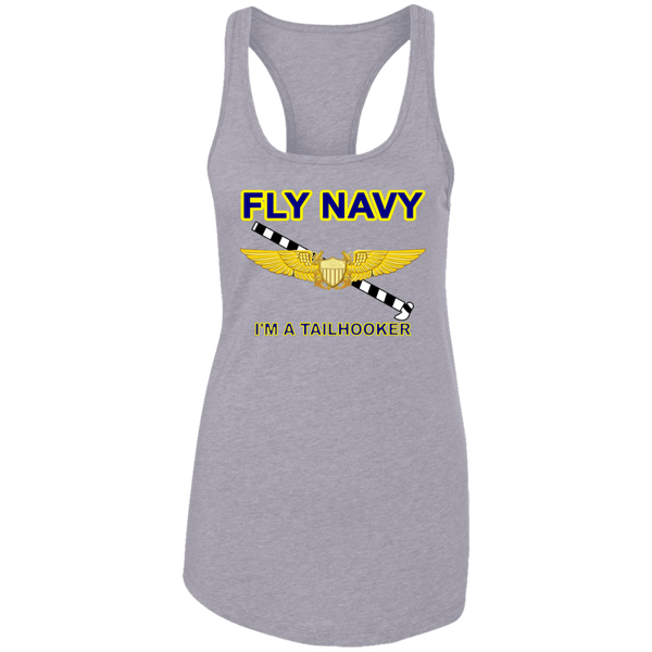 Fly Navy Tailhooker 3 Ladies' Ideal Racerback Tank