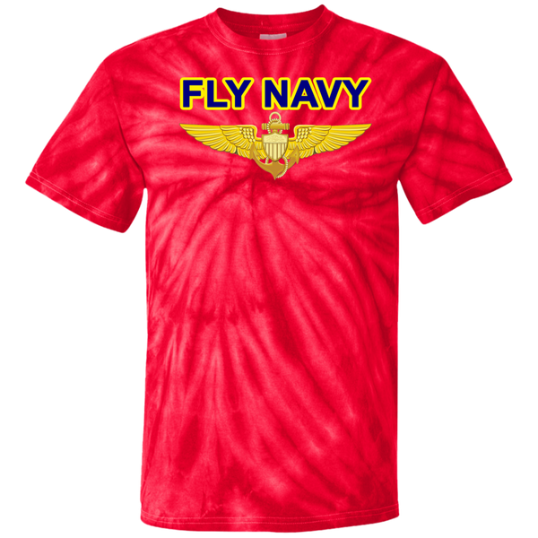 Fly Navy Aviator Cotton Tie Dye T-Shirt