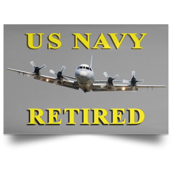 Navy Retired 1 Poster - Landscape