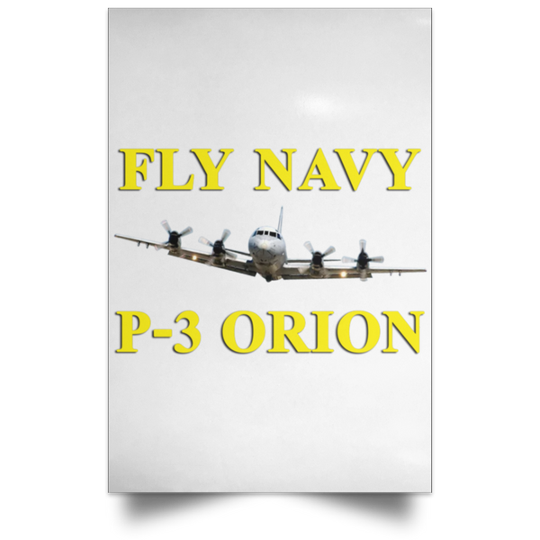 Fly Navy P-3 3 Poster - Portrait