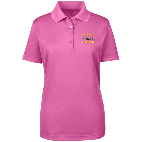 Navy Retired 1 Core 365 Ladies' Origin Pique Polo