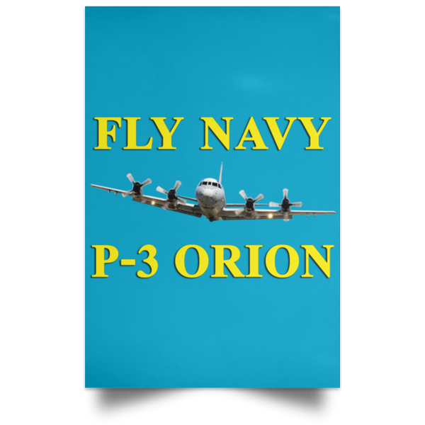 Fly Navy P-3 3 Poster - Portrait