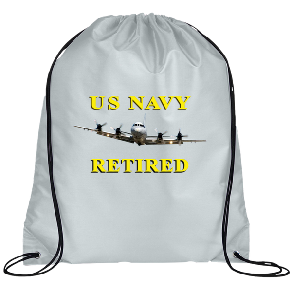 Navy Retired 1 Drawstring Cinch Backpack