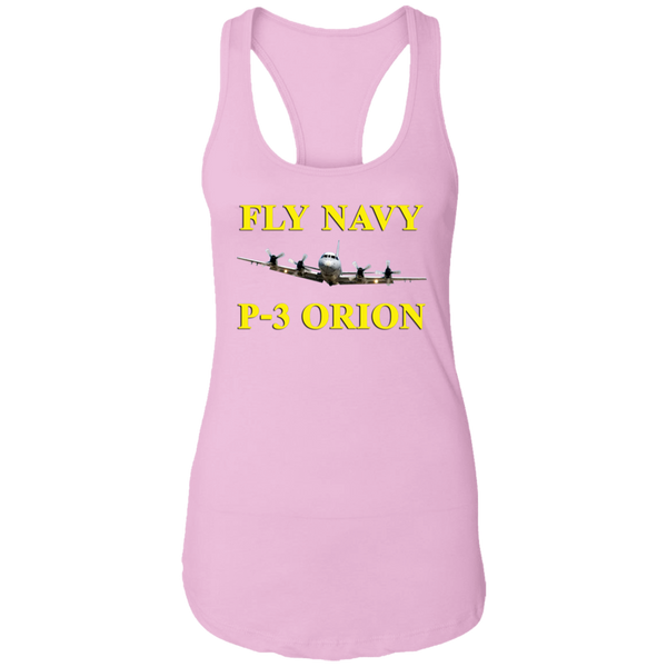 Fly Navy P-3 3 Ladies' Ideal Racerback Tank