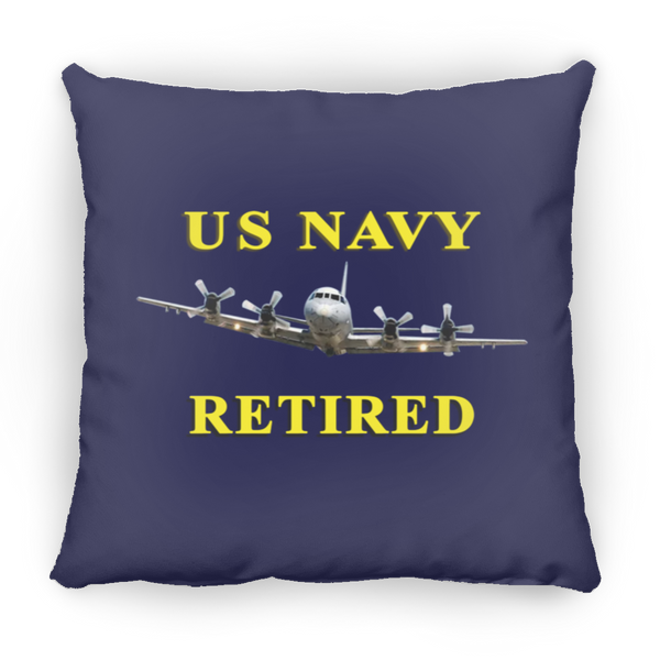 Navy Retired 1 Pillow - Medium Square