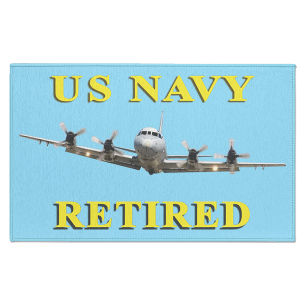 Navy Retired 1 Indoor Doormat