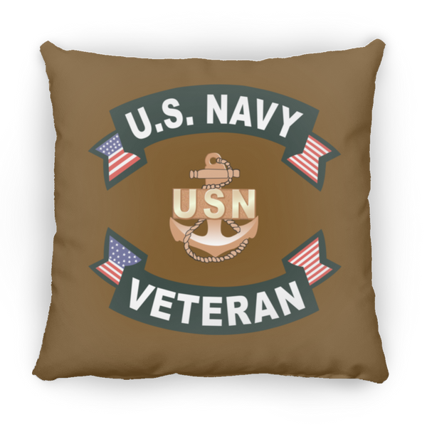 Navy Vet 1 Pillow - Medium Square