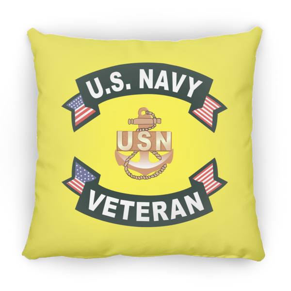 Navy Vet 1 Pillow - Large Square