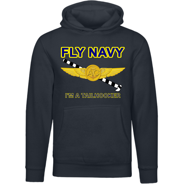 Fly Navy Tailhooker 2 Lane Seven Unisex Premium Hoodie