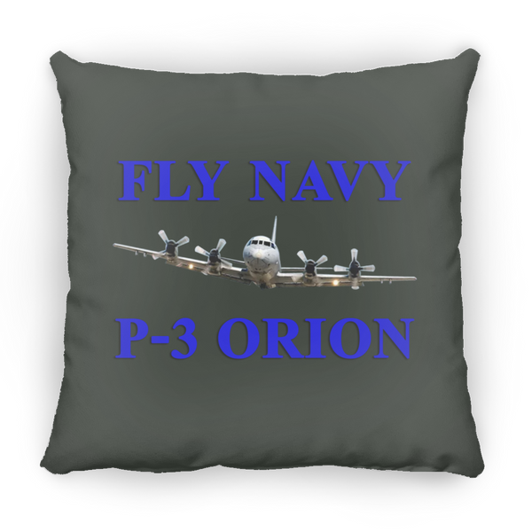 Fly Navy P-3 1 Pillow - Small Square