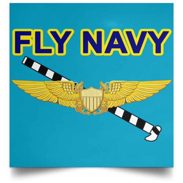 Fly Navy Tailhook 3 Poster - Square