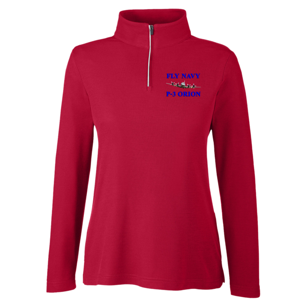 Fly Navy P-3 Core 365 Ladies' Fusion Quarter Zip