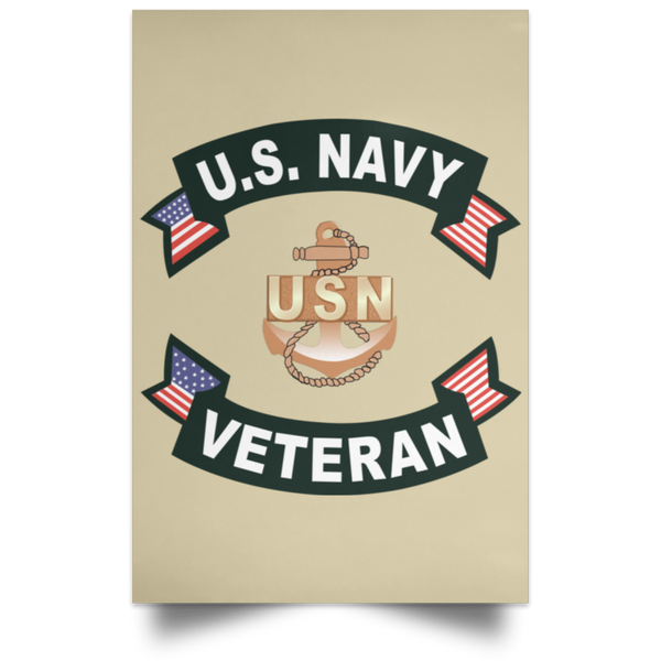 Navy Vet 1 Poster - Portrait