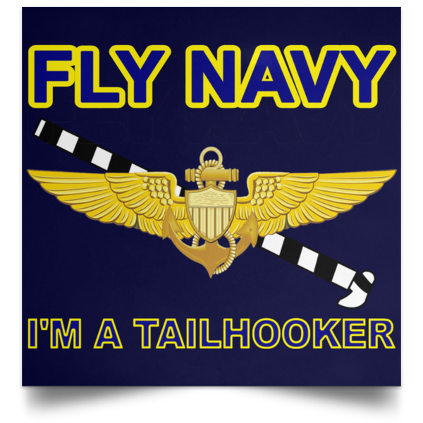 Fly Navy Tailhooker 1 Poster - Square